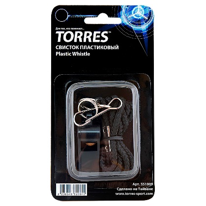 Свисток пластиковый с шариком TORRES